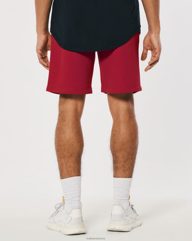 Bottoms Hollister Men Fleece Shine Logo Graphic Shorts 9\\ 488201273 Red